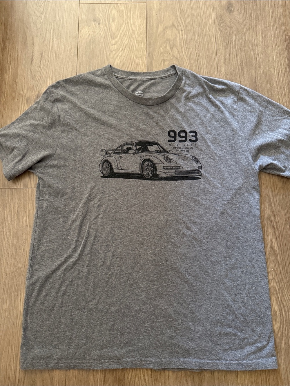 Men's Gray Porsche 993 Graphic T-Shirt